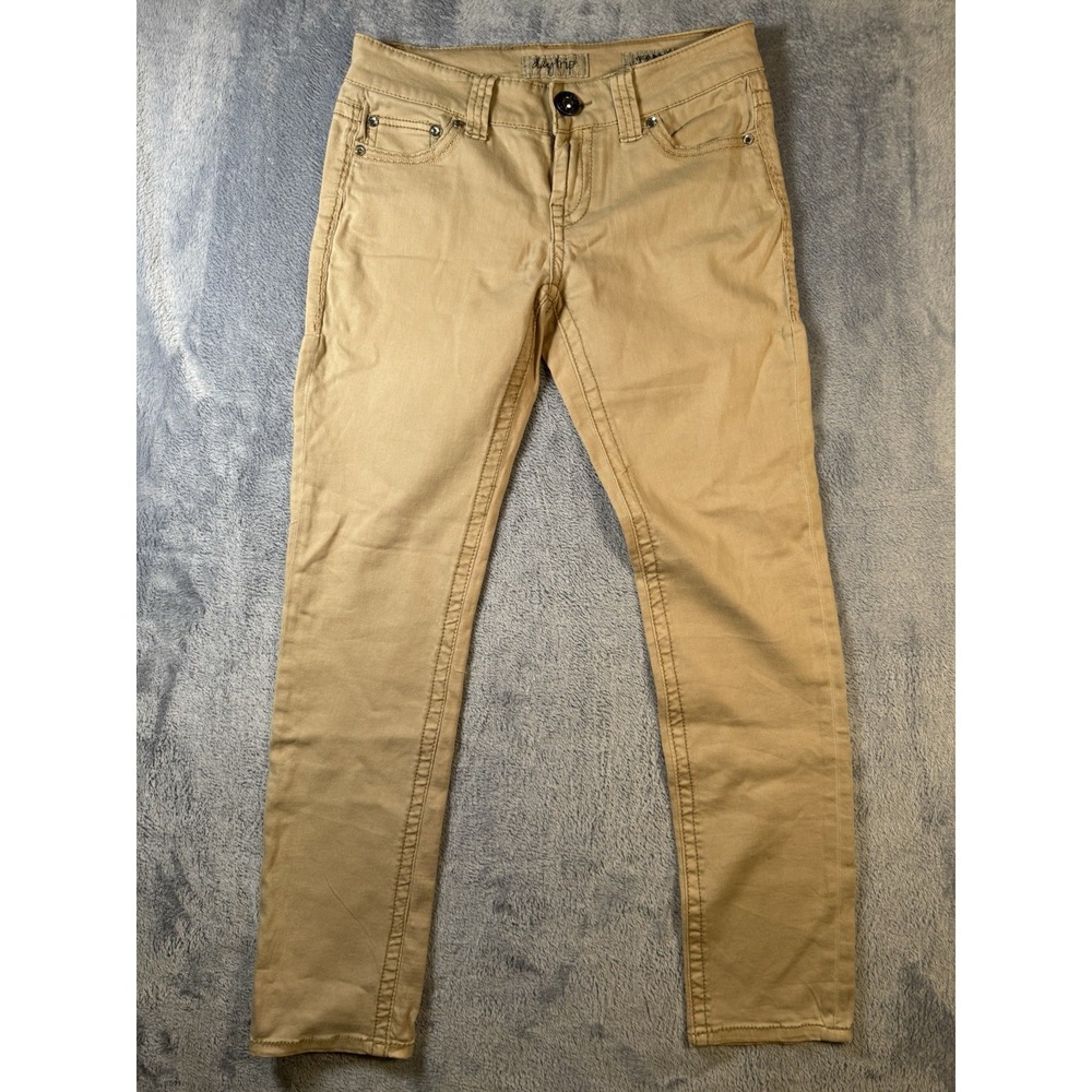 Daytrip Virgo Skinny Jeans Womens 28R Tan Beige Khaki Denim Stretch 31x30 #3046